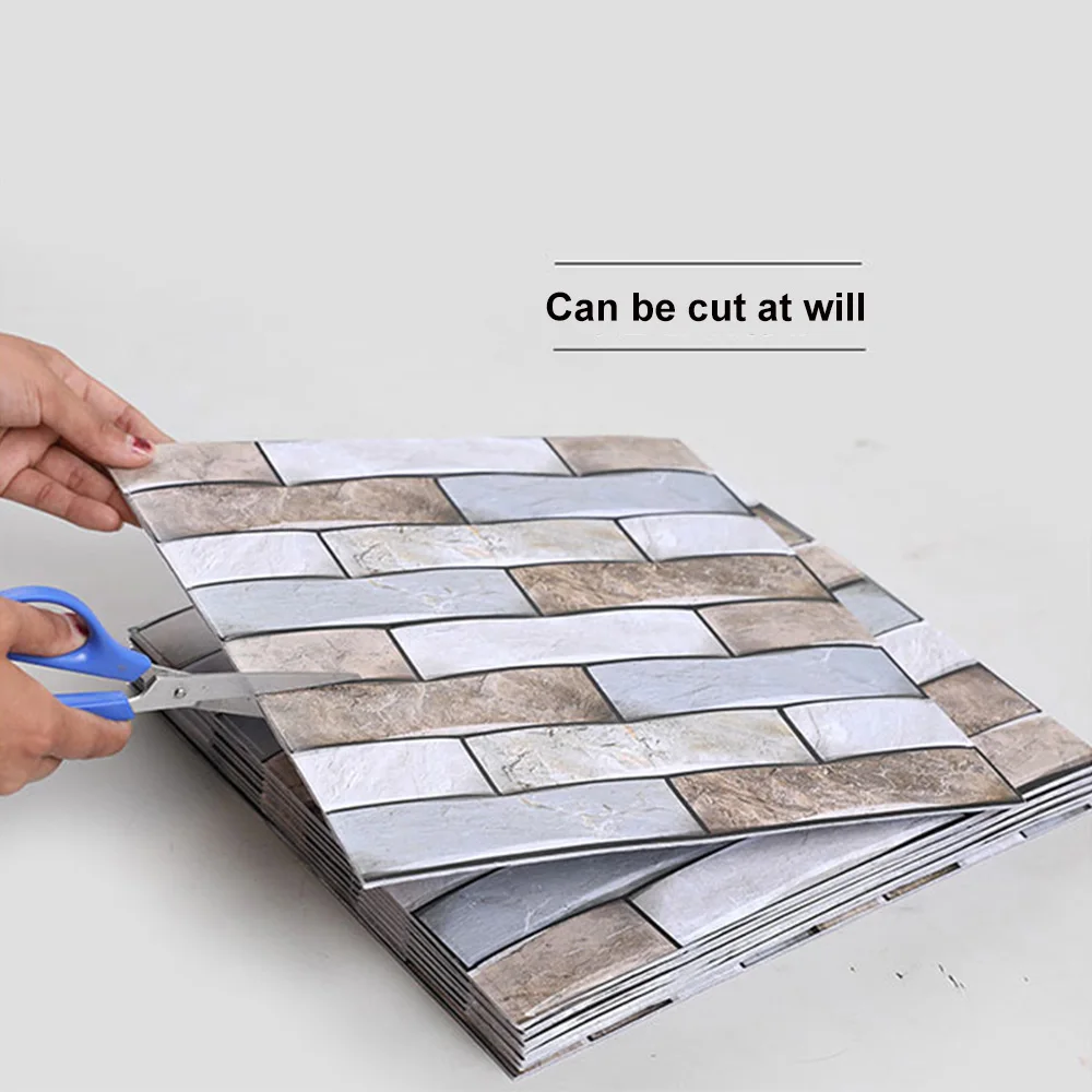 5/10/20 шт. самоклеящиеся ПВХ обои с имитацией кирпича |