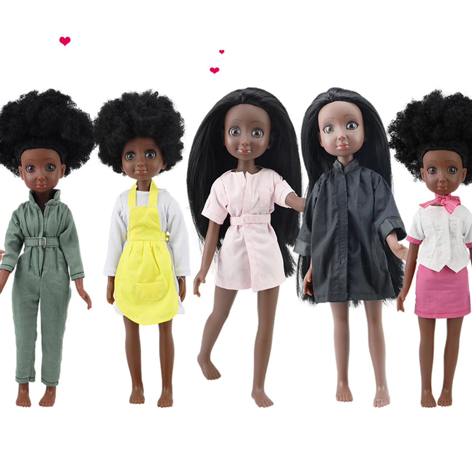 

13 Inch Brunette Princess Doll Figurines for Kids Bedroom Decoration Accessories Cute Girl Resin Doll for Girls Festival Gift