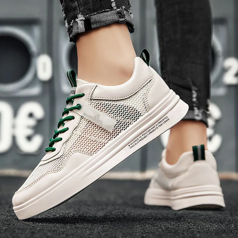 

Summer Shoes for Men Shoes Mesh Breathable 2023 New Arrival Trend Casual White Board Fashion Sneakers Shoes Lace-up