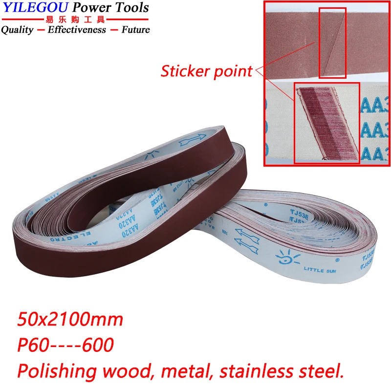 5 шлифовальных лент 50*2100 мм для полировки дерева, металла. Абразивная ленточная шлифовальная нержавеющая сталь TJ538 2 дюйма. P60-600 # Mix Pack. 5 шлифовальных лент 50*2100 мм для полировки дерева, металла. Абразивная ленточная шлифовальная нержавеющая сталь TJ538 2 дюйма. P60-600 # Mix Pack.