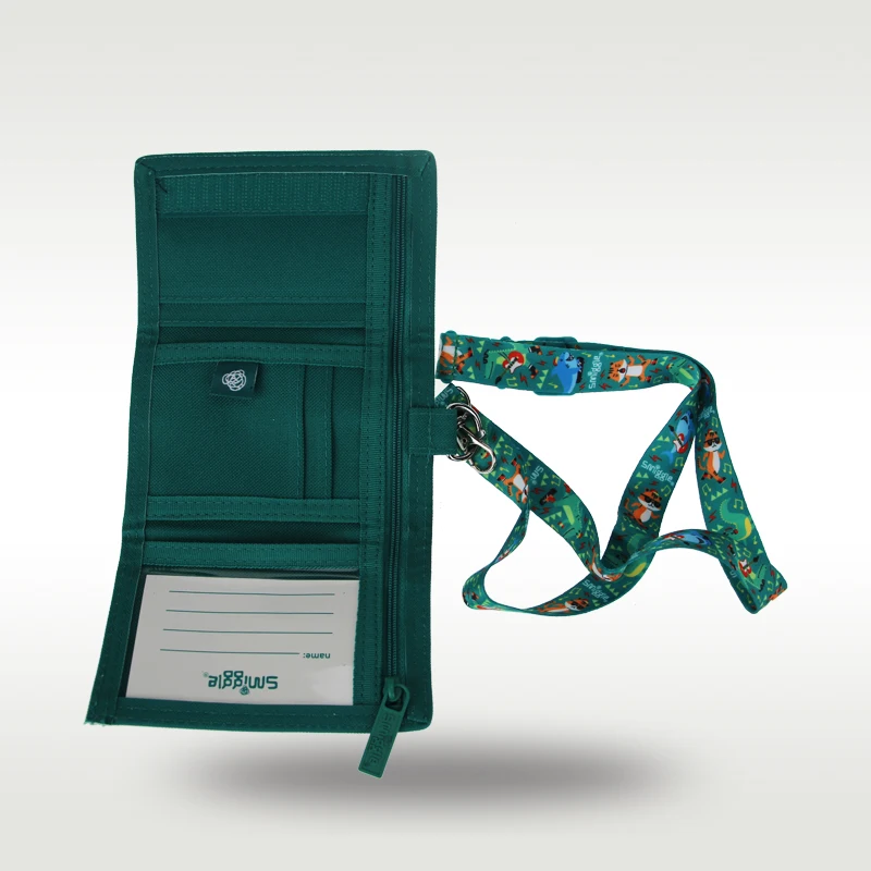 Австралийский оригинальный Детский кошелек Smiggle сумка-мессенджер с зеленым