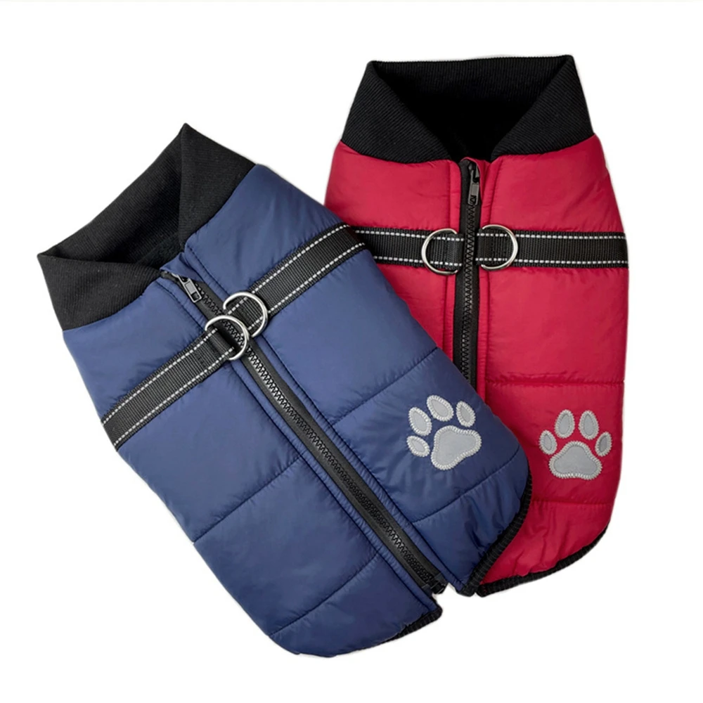 

Водонепроницаемый жилет для больших собак, зимняя теплая Светоотражающая Одежда для маленьких и больших собак, одежда для щенков, Мопсов, пальто, товары для домашних животных