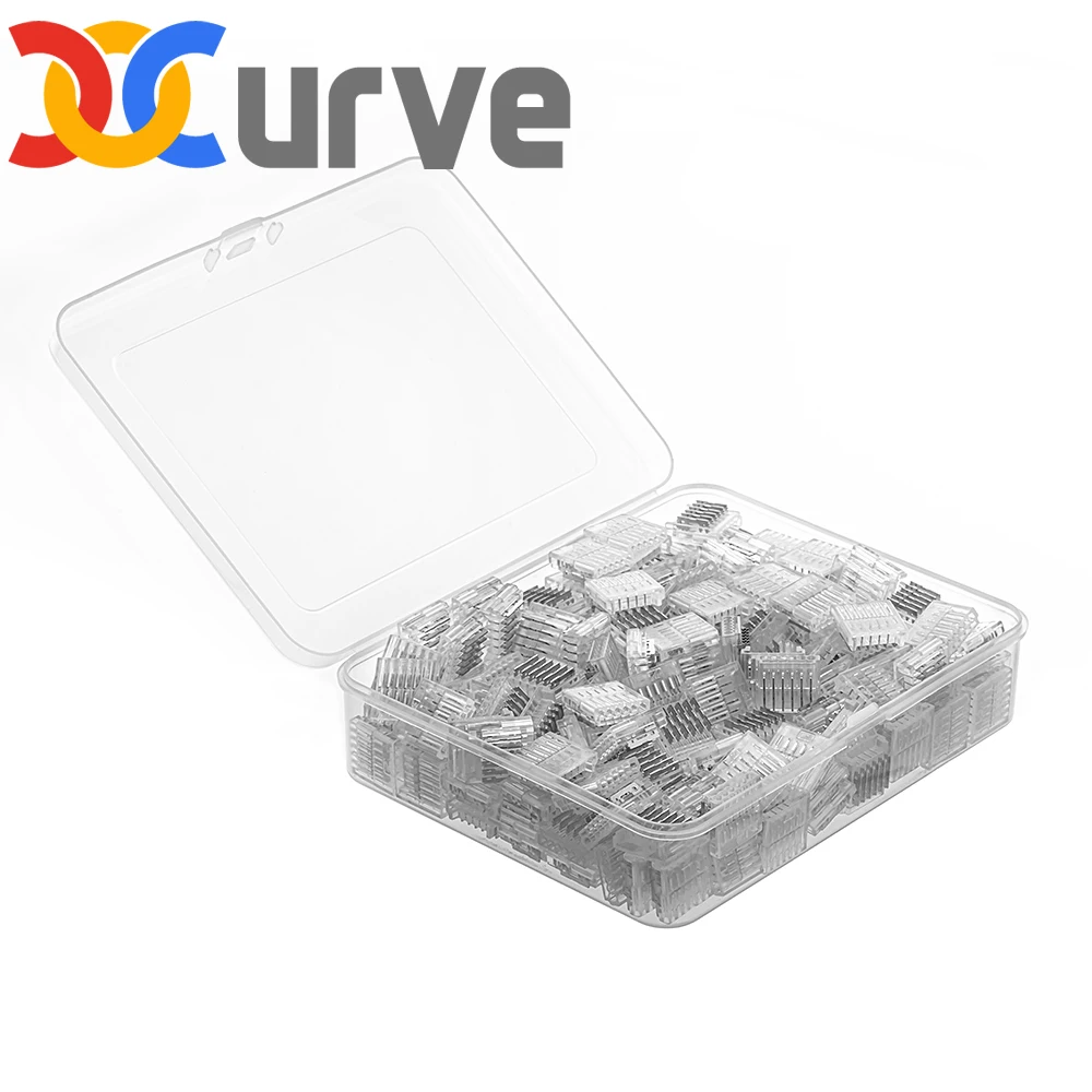 50 шт. 100 200 Прозрачный разъем без пайки WS2811 WS2812B WS2815 5050 RGBW RGBCCT SMD FCOB DIM CCT RGB