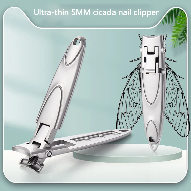 

1PC Stainless SteeThin Nail Clippers Cutter Toenail Fingernail Manicure Trimmer Toenail Scissor Pedicure Cutting Tool