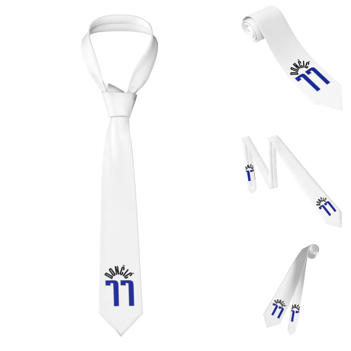 Мужской галстук Luka Doncic тонкие галстуки из шелка и полиэстера аксессуары для