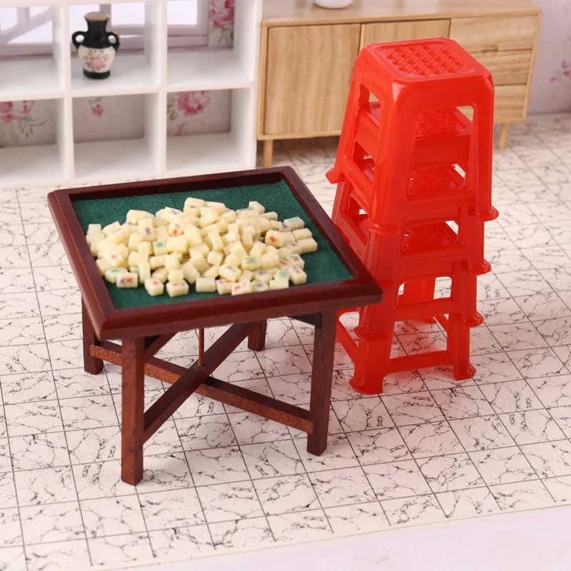 S Mini  Poker Card Playing Cards Card Room Play Toys Accessories For Bjd Doll House