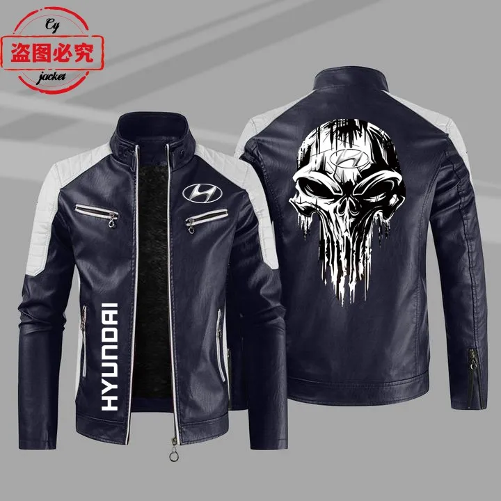 Мужская куртка из искусственной кожи р.M-XXL цвета в ассортименте