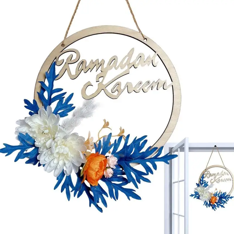 

Window Decoration Wreath Harvest Festival Country Front Door Wooden Eid Wreath Atmosphere Christmas Decoration Circle Garland
