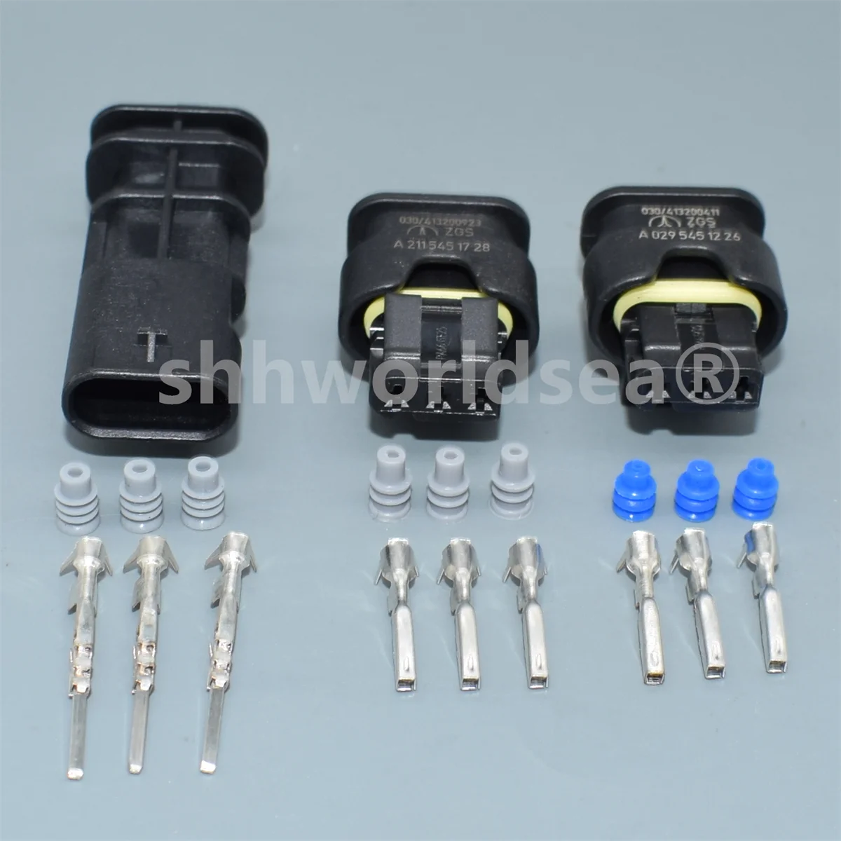 Shhworldsea 3-контактный 1.2мм электрический автомобильный разъем для подключения 3C0973203 к VW 3C0 973 203 872-858-541 7615490-03.