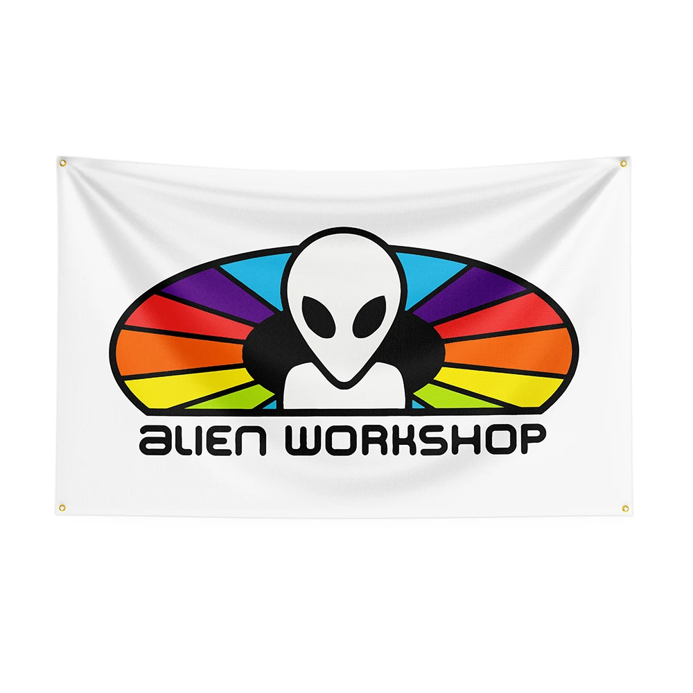 

90x150cm Workshop Flag Polyester Printed Skateboards Banner For Decor1