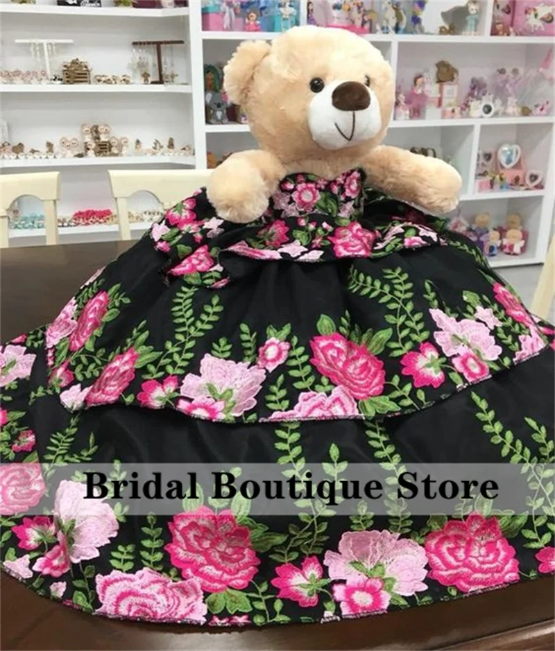 

Special Link For Personalized Quinceanera Teddy Bear Dress Exquisite Flowers Appliques