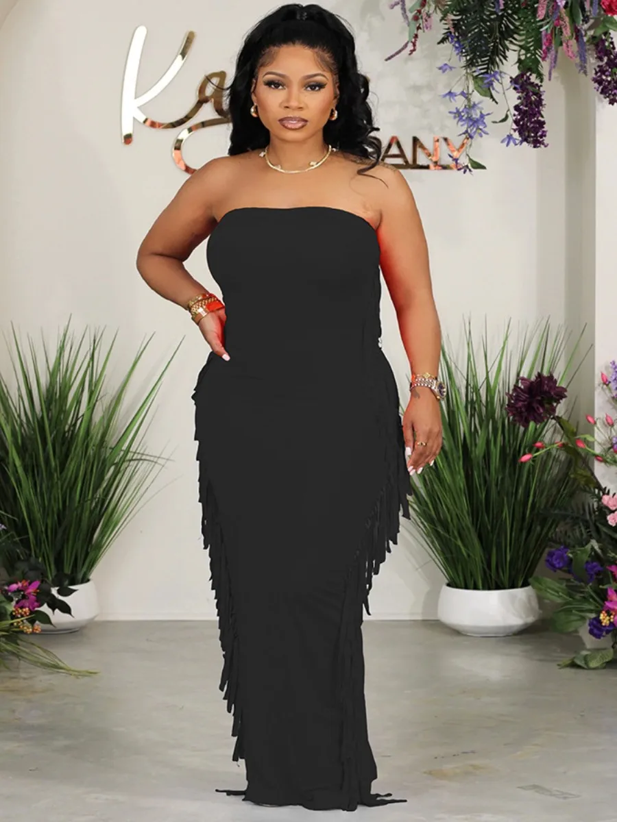 Рисунок 2 - Женское облегающее платье с бахромой