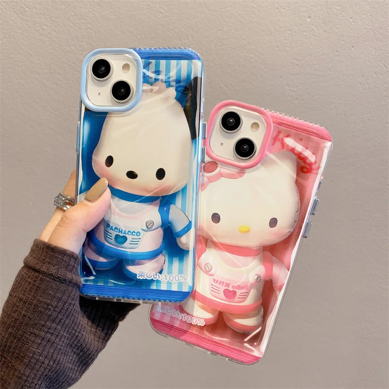 

Прозрачный чехол с рисунком астронавта Hello Kitty для IPhone