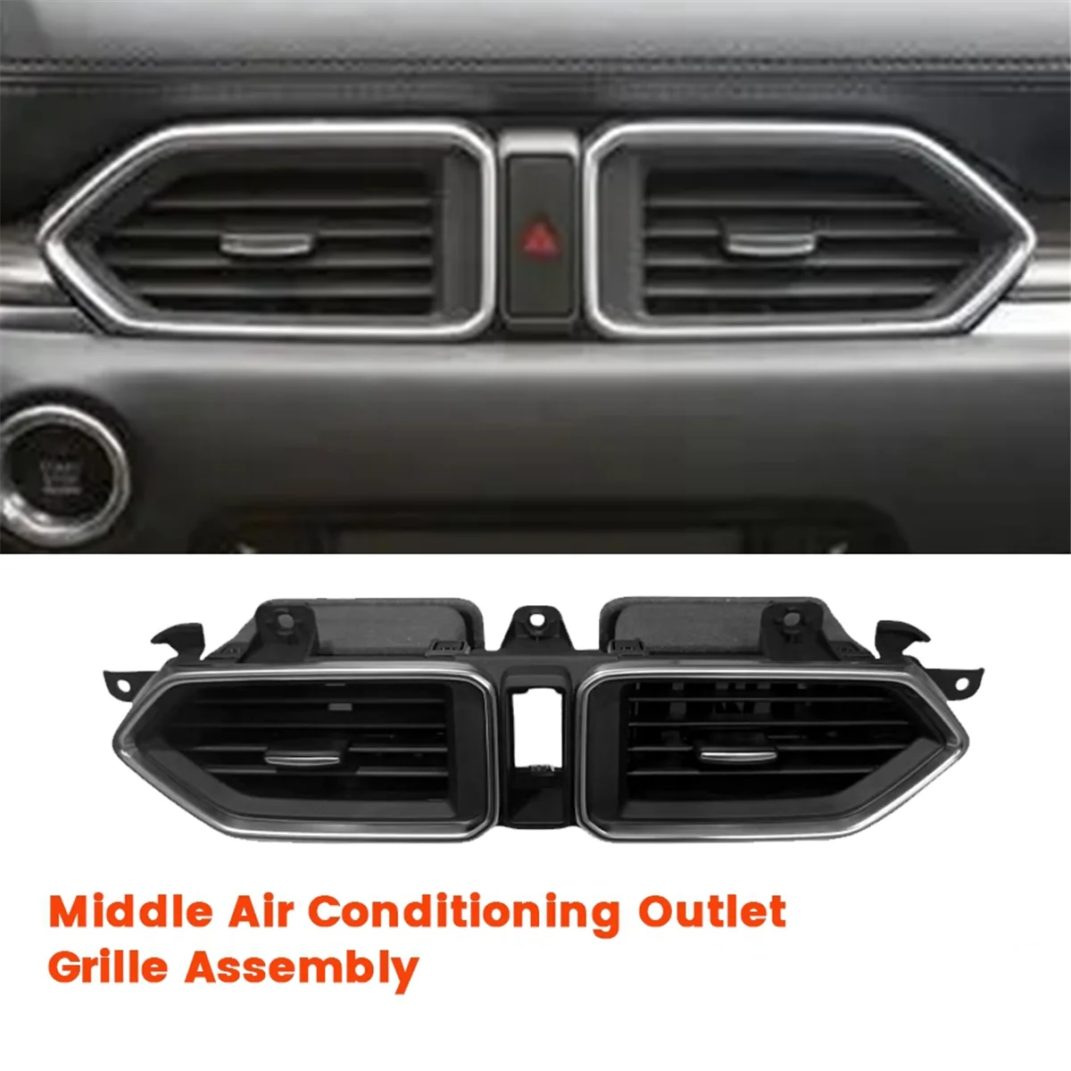 Автомобильная средняя решетка для кондиционера в сборе KD5H-64-930 -5 17-2021 LHD K123-64-930