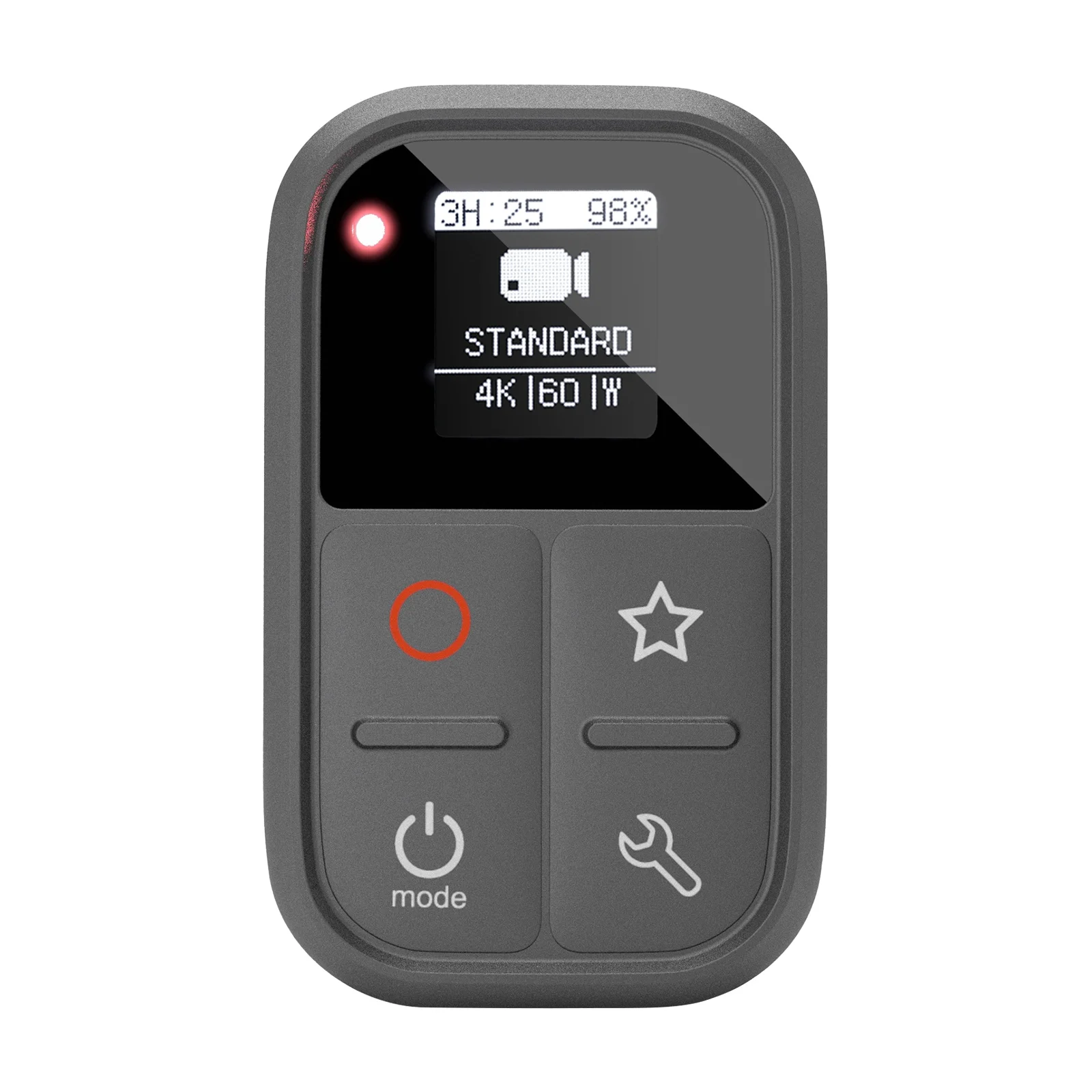 

Сменный беспроводной пульт дистанционного управления для GoPro Hero 10/9/8 Black/Max/7 Black/6 Black OLED экран Встроенный аккумулятор расстояние 80 м