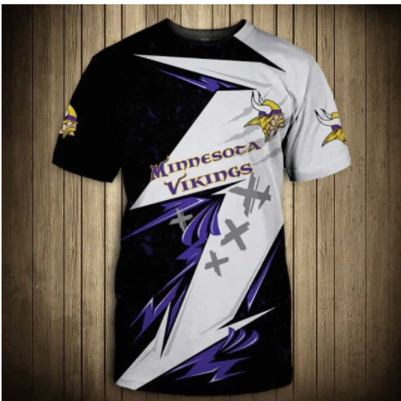 Minnesota Мужская мода 3d футболка с викингами граффити желтые длинные рога Самурай