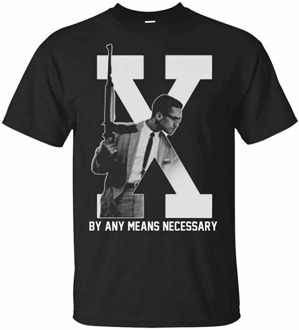 

Malcolm X by Any Means Necessary T-Shirt Retro 90's Drama Movie for Daddy TShirt