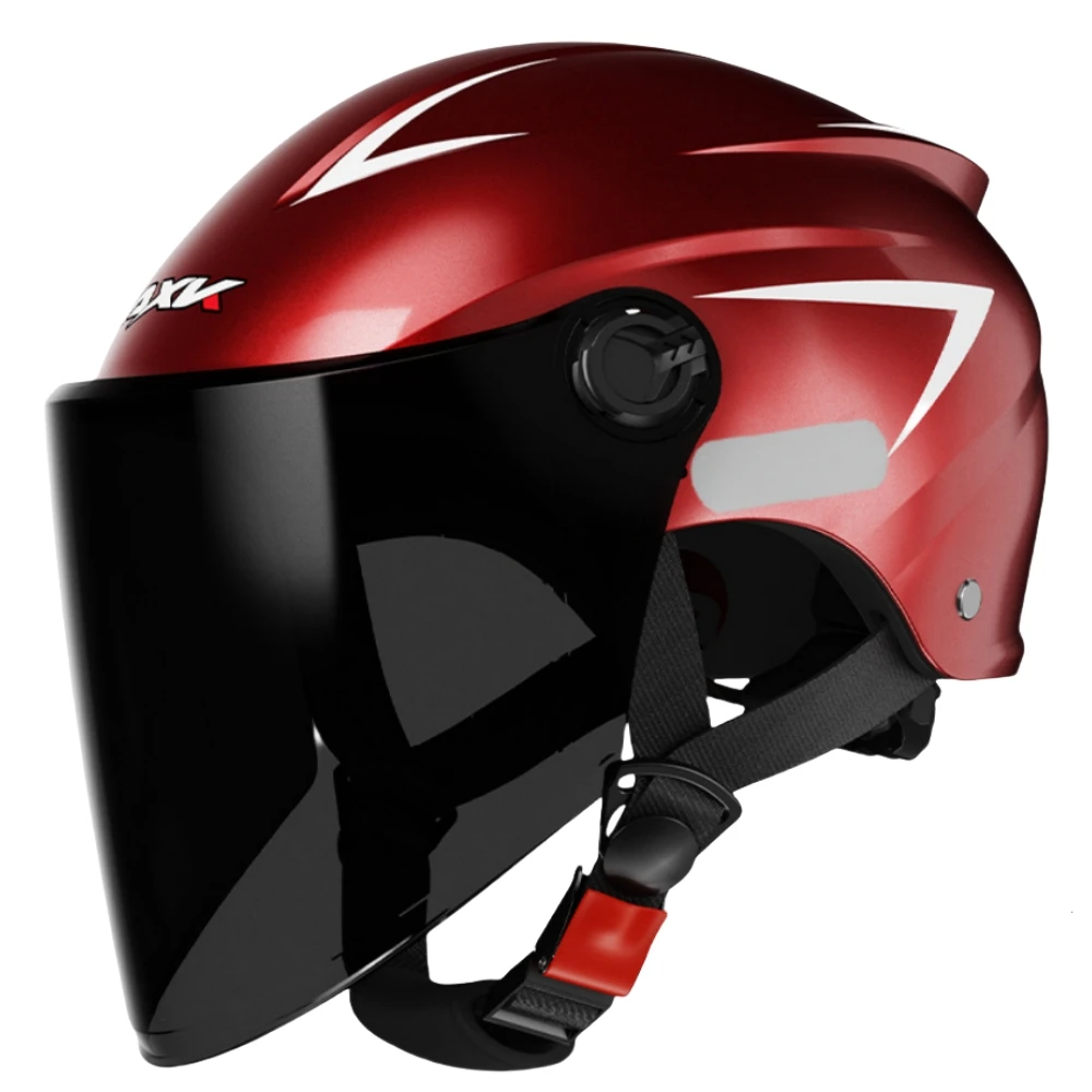 Полушлем для езды на электрическом мотоцикле Универсальный Красный защитный