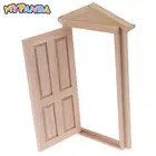 1 шт. 1:12 моделирование миниатюры для кукольного домика двери DIY деревянный шпиль для тихих перемещений, фурнитура для двери, Dollhose аксессуар детские игрушки для детей