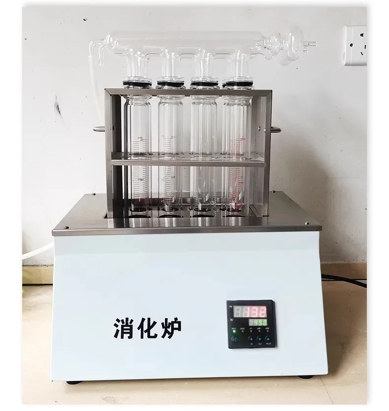 Kjeldahl Nitrometer Паровое полуавтоматическое устройство для дистилляции KDY-XHL8/4