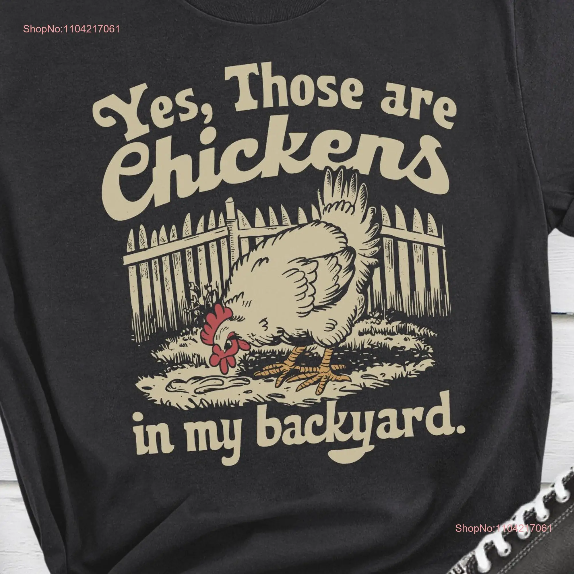 Футболка с курицей на заднем дворе забавная для влюбленных фермерских животных