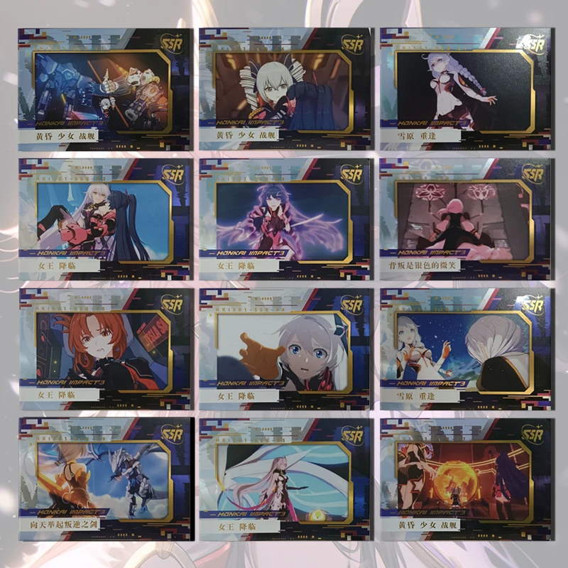 Аниме История богини Honkai Impact SSR карта Киана Каслана Броня Зайчик Эллизия мальчик