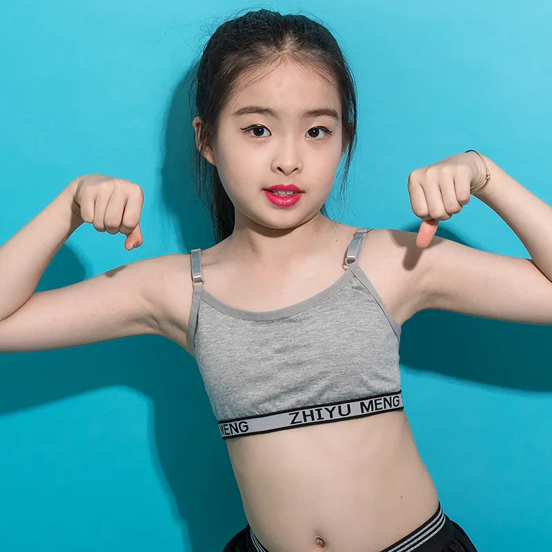 

Спортивный бюстгальтер 3 шт./лот для девочек-подростков, нижнее Белье для беременных, спортивный бюстгальтер без косточек, хлопковый тренир...