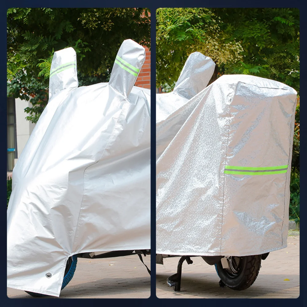 Серебристый мотоциклетный солнцезащитный козырек толстая алюминиевая пленка