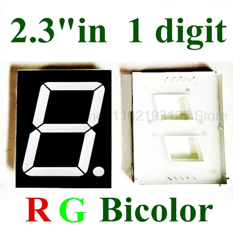 

RED GREEN bicolor Digital Tube 0.5 inches 7 Segment 1.8" 2.3in LED Display Nixie tube 1 Bit digital display Common Anode