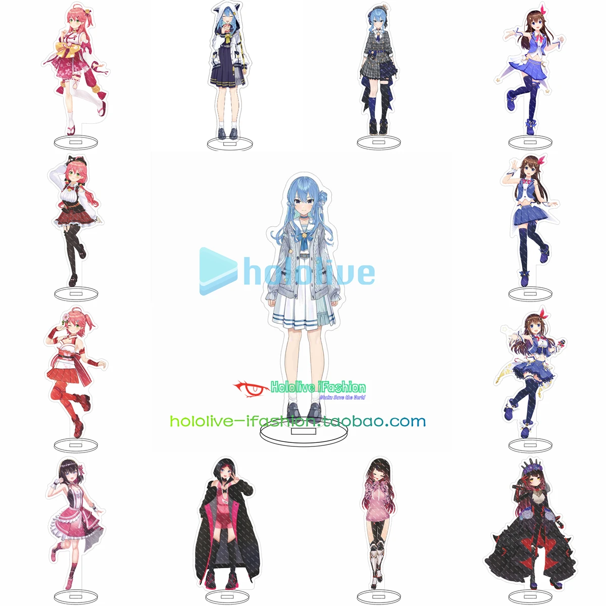 

Hololive EN VTuber Hosimati Suisei Tokino Sora Roboko-San Sakura Miko Cosplay Anime Acrylic Stand Figure Model Toy Gift Girls