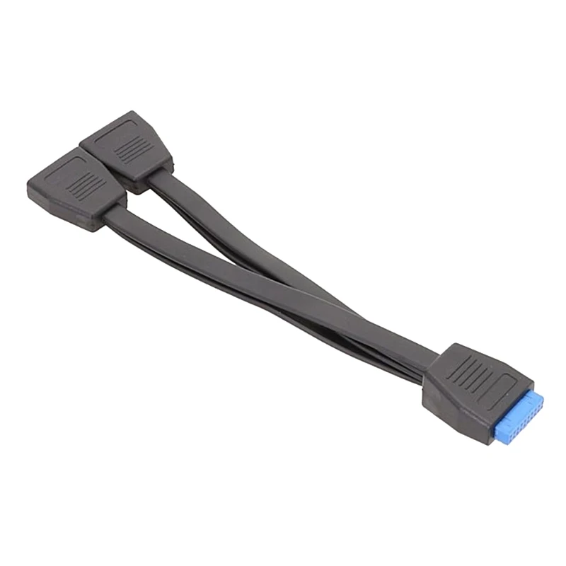 

Motherboard USB Splitter Internal USB Extension Cable 19 Pin USB 1 to 2 Splitter Cable 20CM