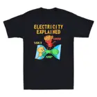 Новинка Мужская футболка Ohm Volt, с забавным электриком, с принтом электрика, Повседневная Свободная Мужская футболка, новый дизайн, крутая футболка