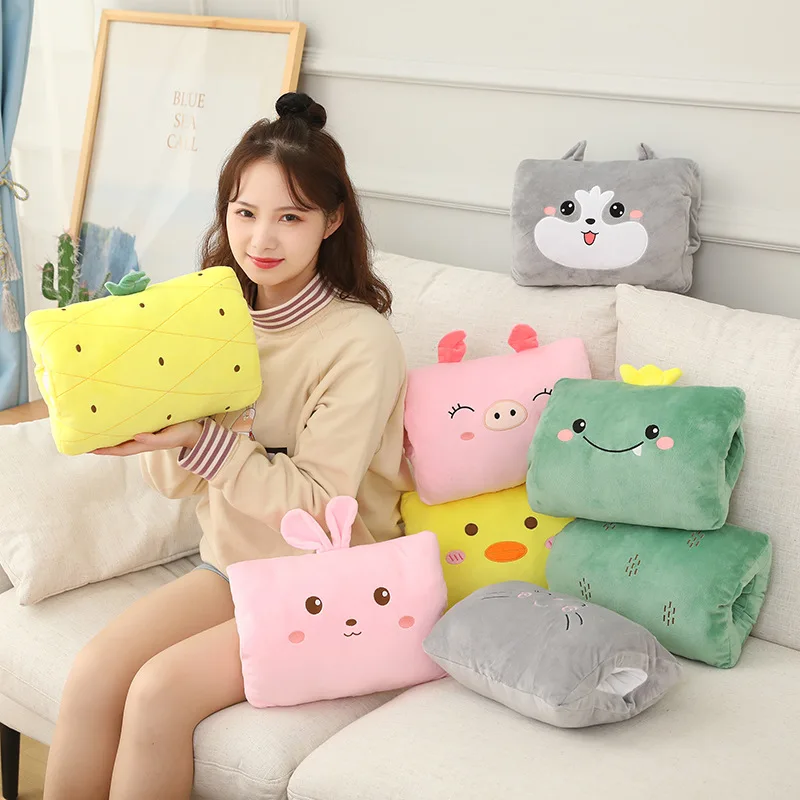 

Children's Cartoon Cute Dinosaur Hand Warmer Pillow Warm Up Winter Warm Plush Toy Student Hand Warmer Nap Pillow