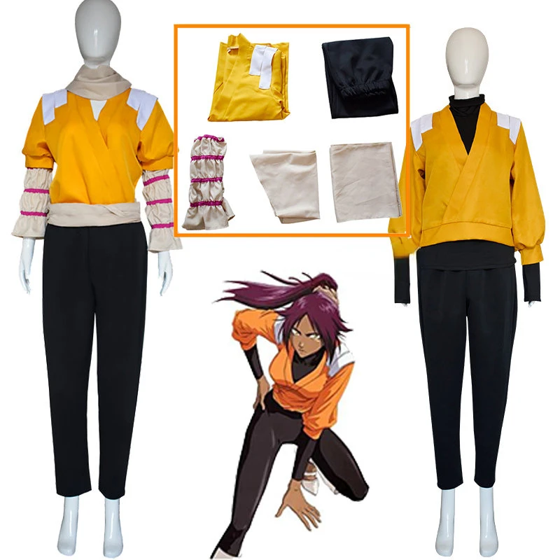 

2 стиля Shihouin Yoruichi косплей аниме костюм для косплея по Вселенной Блич Хэллоуин Одежда