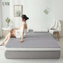 UVR Latex Inner Core Ice Silk Mattress Collapsible Double mattress Comfortable Tatami Pad Bed Non-slip Floor Mat Full Size