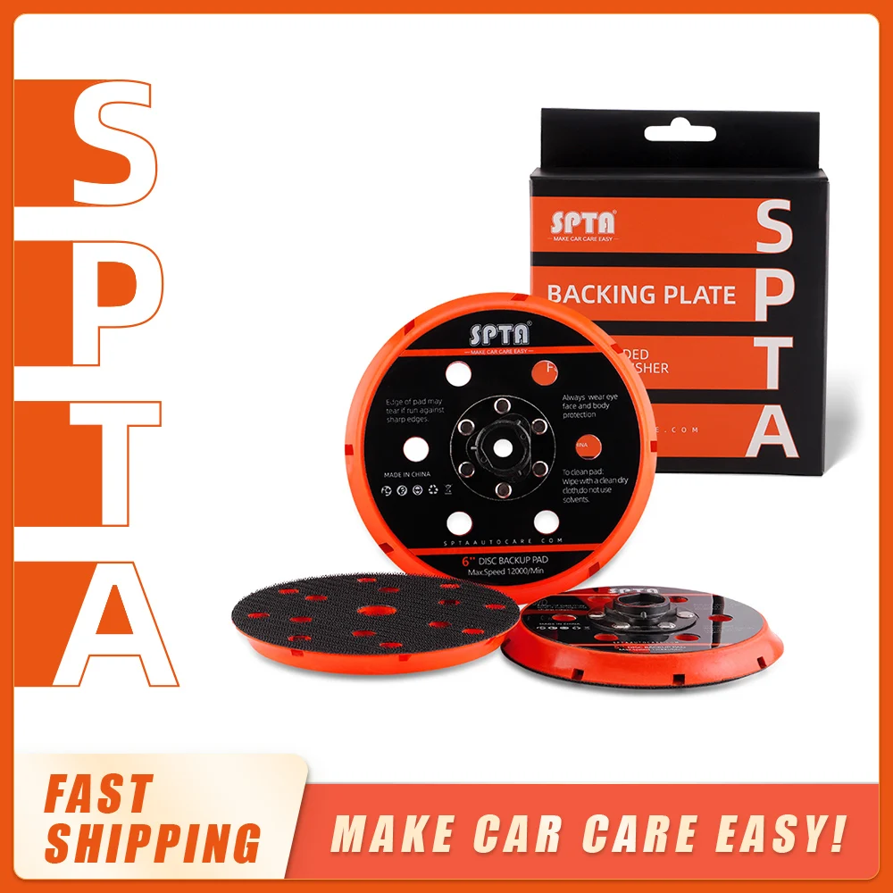 SPTA 5" 6" Sanding Pad Backing Plate for DA Polisher 125mm 1