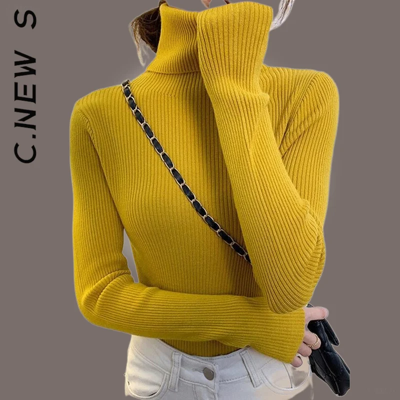 C.New S вязаный новый женский свитер Повседневная стильная уличная одежда джемпер