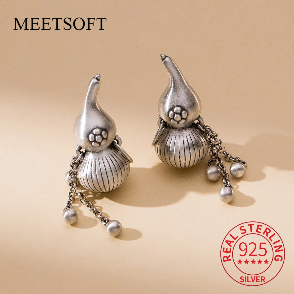 Винтажный кулон в виде тыквы из серебра S999 пробы браслет сделай сам ожерелье