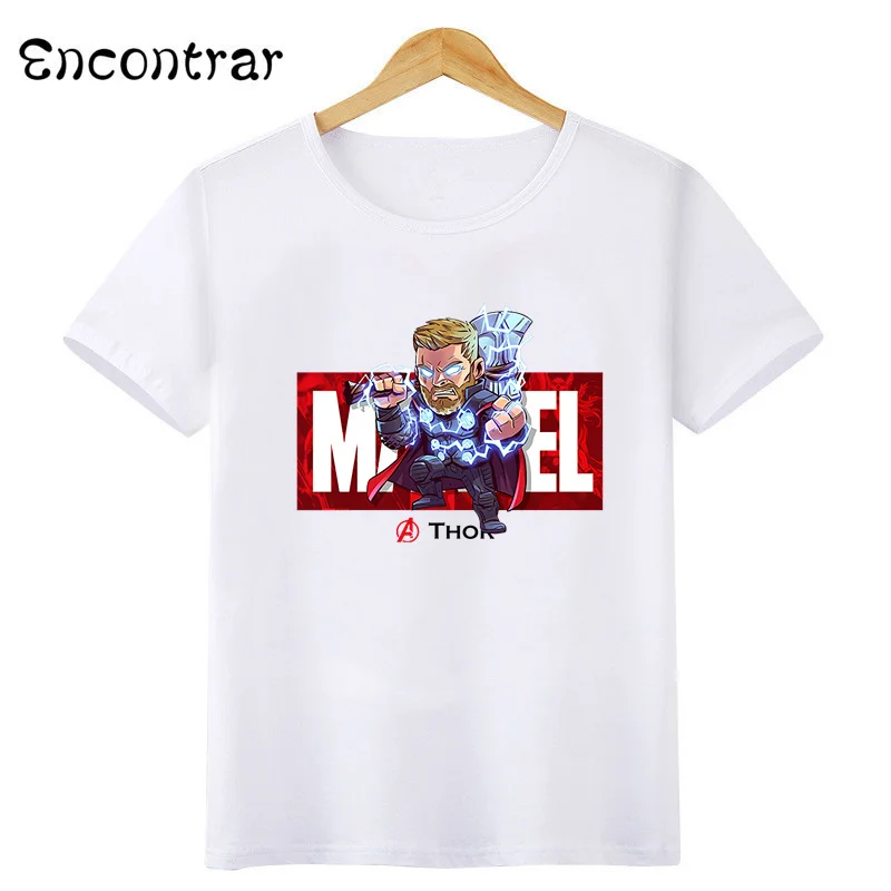 Детские футболки Marvel Мстители Железный человек Человек-паук Халк Капитан