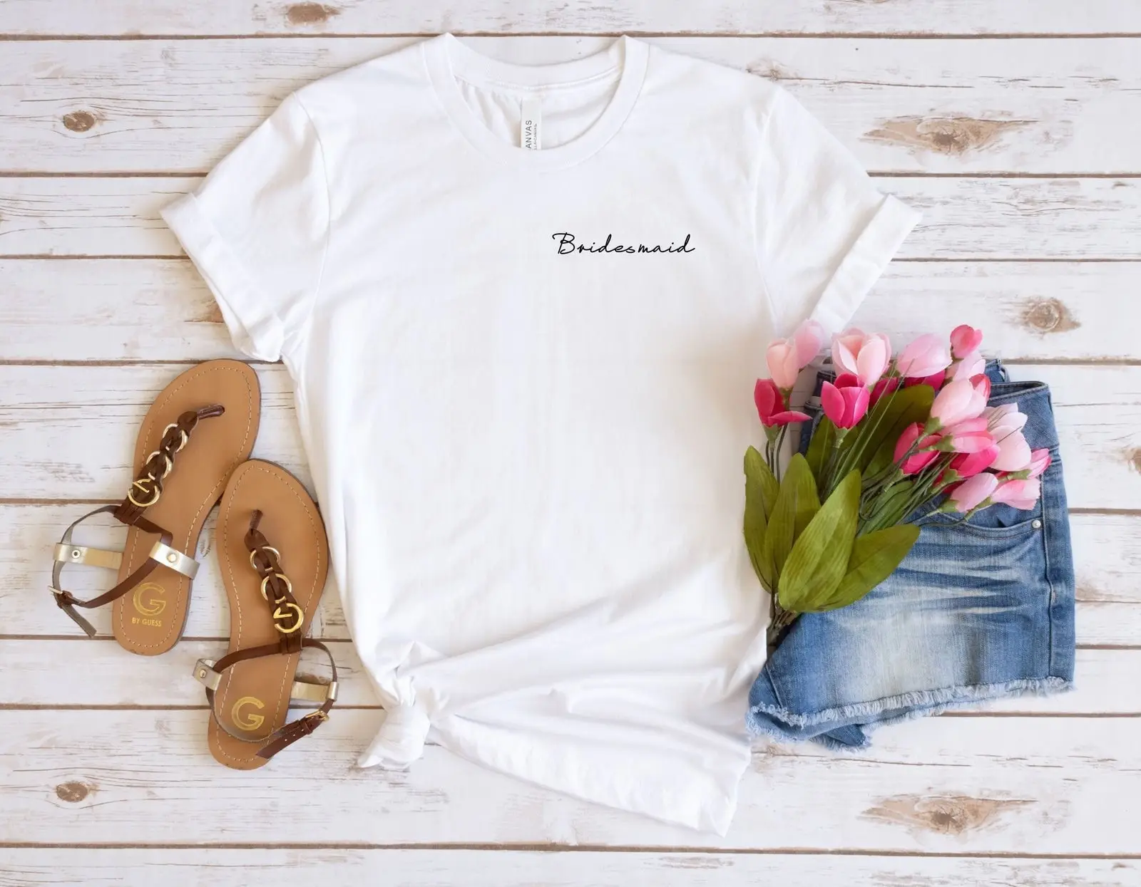 Минималистичная футболка для подружки невесты командная вечеринка девичник