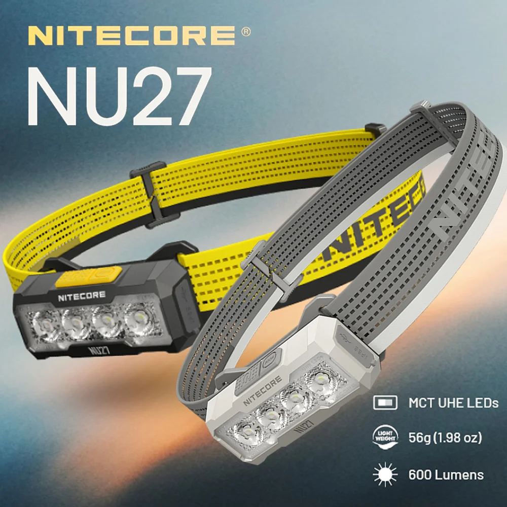 Светодиодный налобный фонарь Nitecore NU27 600LM со встроенным аккумулятором