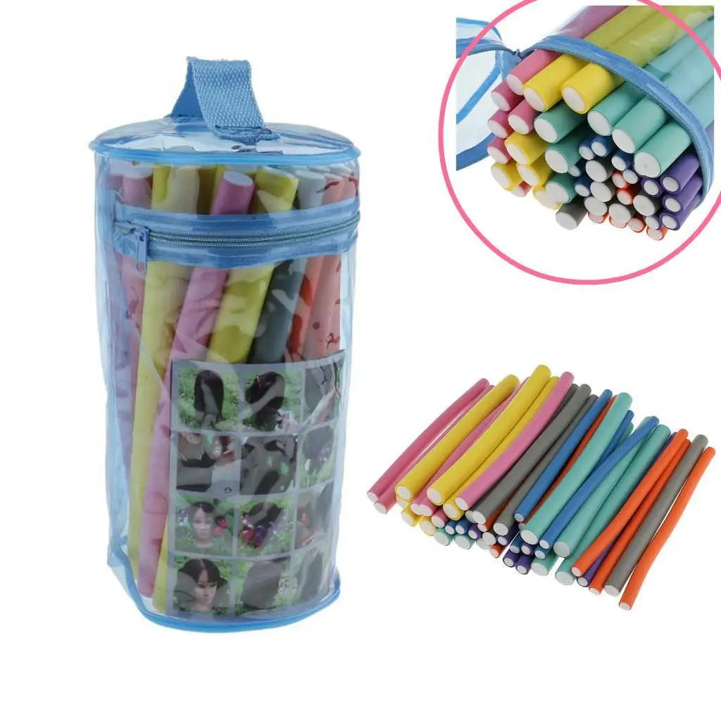 42 шт. мягкие бигуди Bendy Twist пенопластовые роликовые стержни для салона