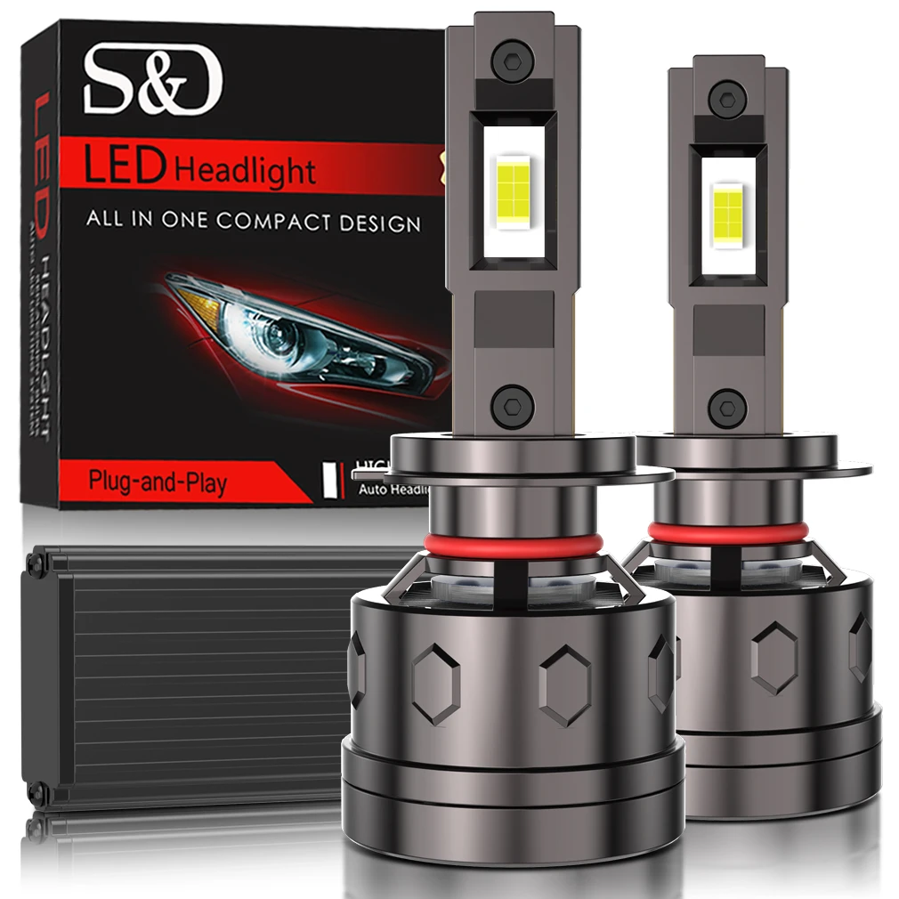 2 шт., Автомобильные светодиодные ламсветильник H4 H7 9005 лм H1 H11 H8 9006 9012 HB3 HB4 Hir2 140 Вт 6500K