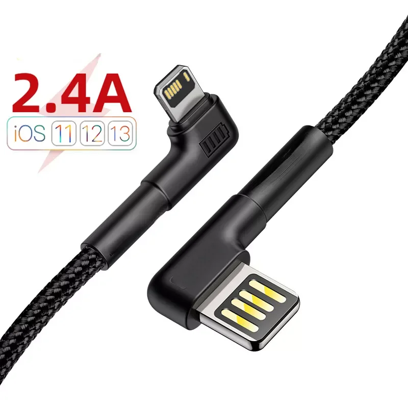 

USB 12 11 pro max 2.4A Fast Charging Charger USB Wire Cord Mobile Cables