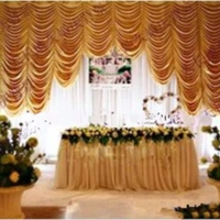 golden 20ft10ft water falls wedding backdrops wedding stage drapes event decoration