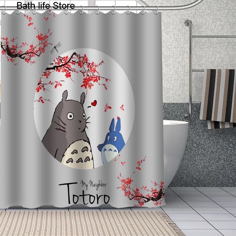 Пользовательская занавеска для душа My neighbor totoro s DIY ванной Ткань моющийся
