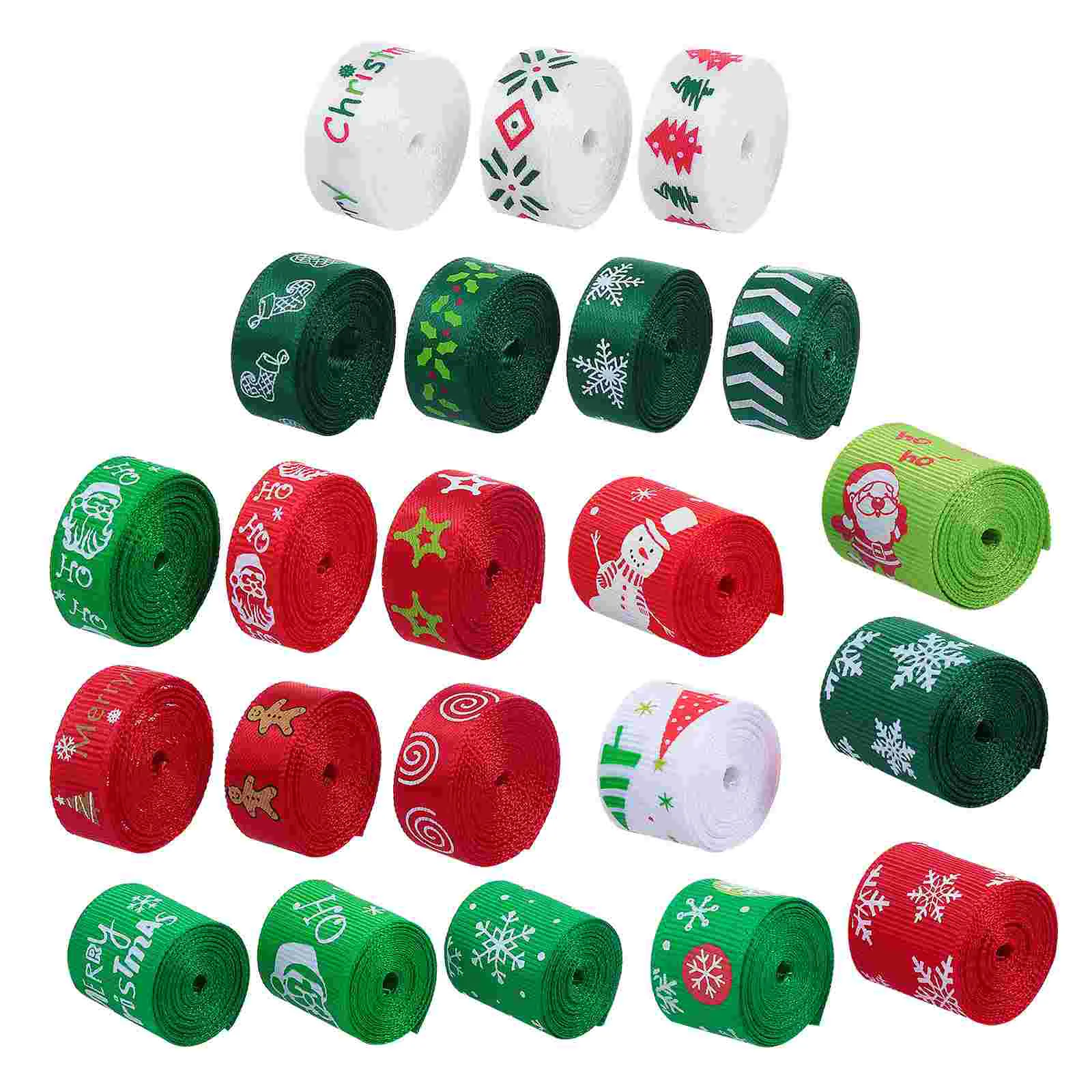 

Ribbon Christmaspolyester Gift Holiday Wrapping Bows Printed Diy Tree Crafts Party Wired Wireless Grosgrain Decorationdecorative