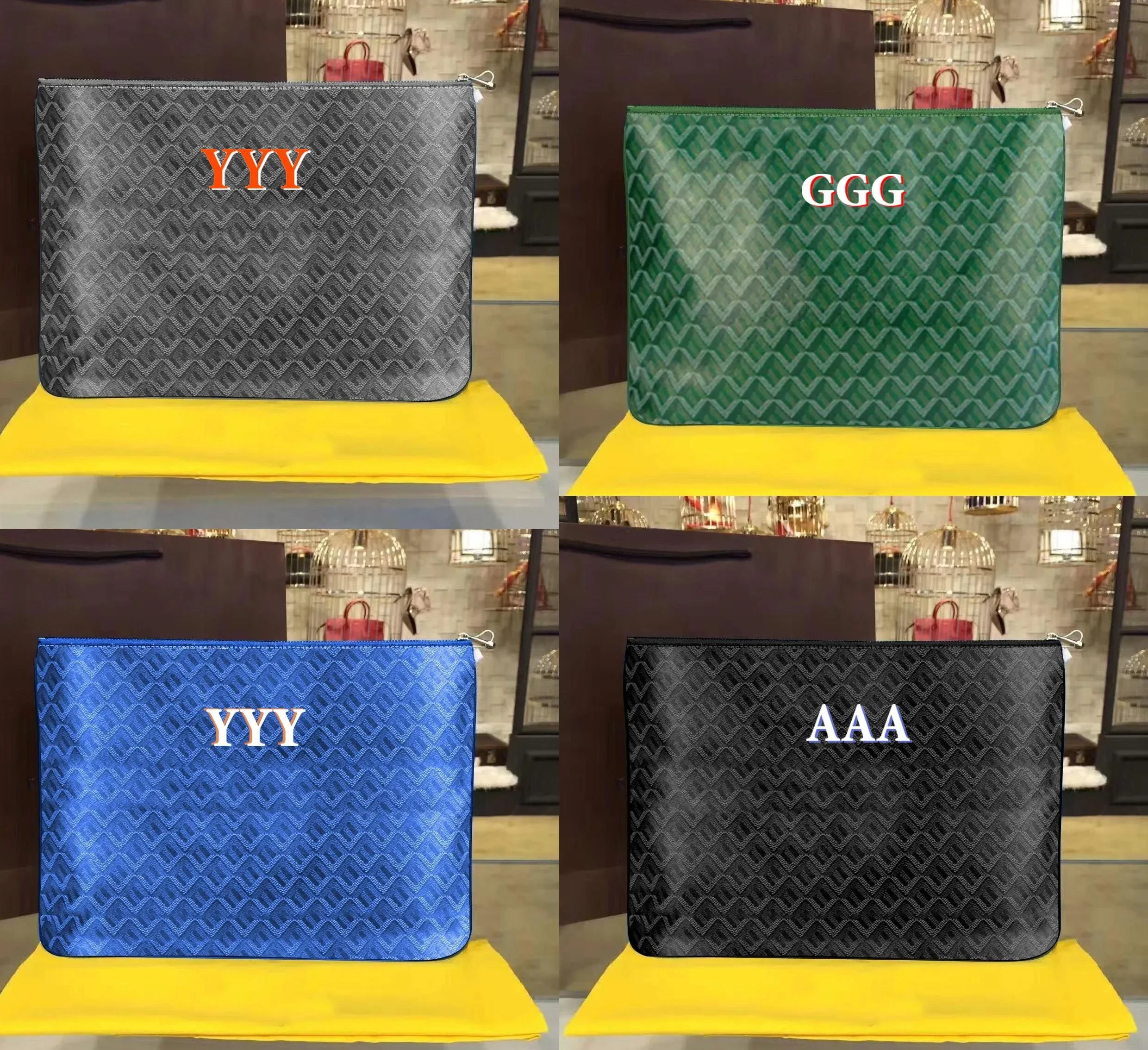 

Dog Goyar Clutch Bags Women's bag DIY personalized bag customizing Envelope package documents Toiletry Pouch Protection Makeup