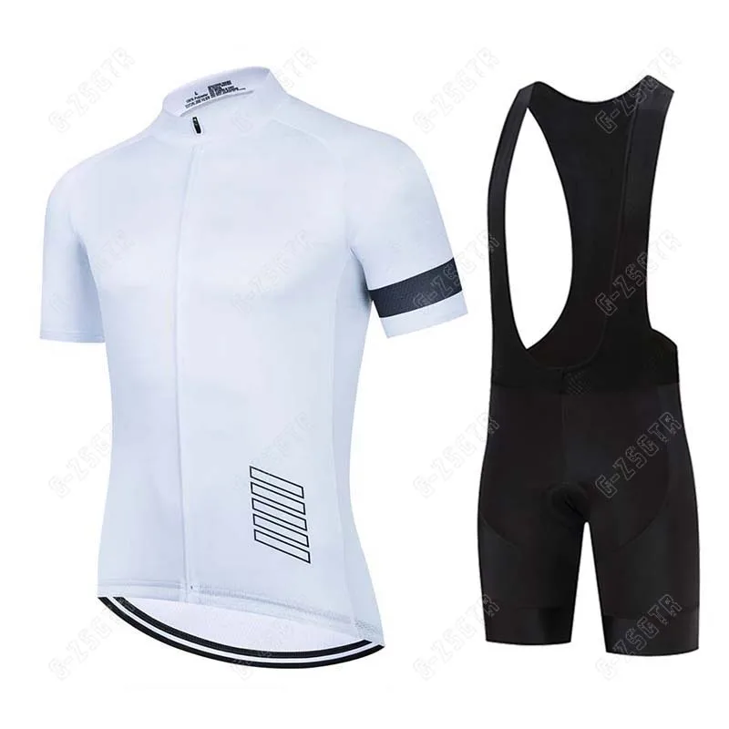 New Cycling Jersey Sets Pro Team Cycling Clothing Quick Dry Short Sleeves MTB Bike Clothes 19D Gel Pad Bib Pants Bicycle Shirt