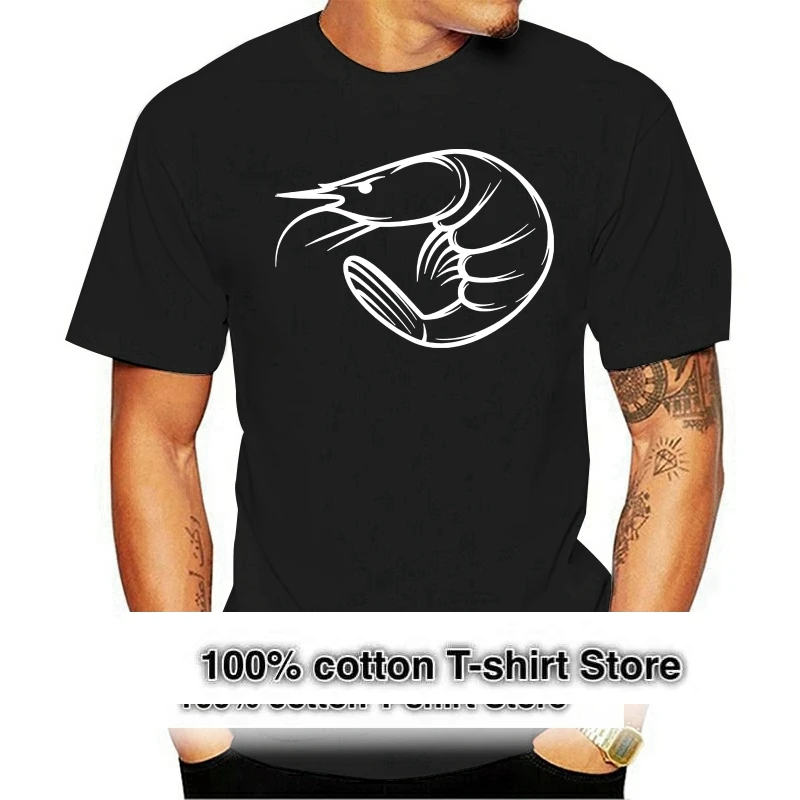 

Arrival Brand clothing Fashion Angry Shrimp T shirt Men Personalized Custom Tee Fish Print Tee Shirt Men Women